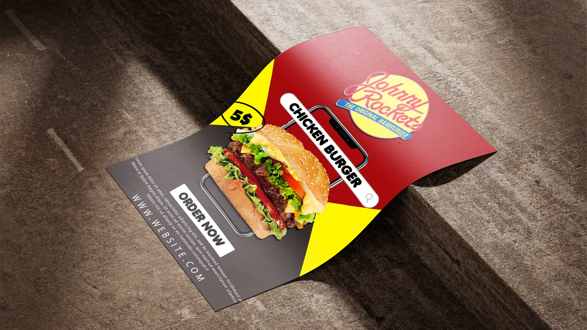 burger flyer image